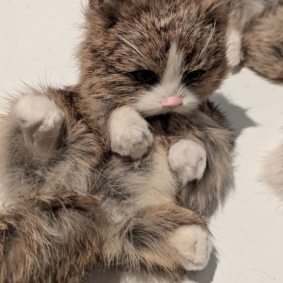 Decorative Cats, Kittens, Real Rabbit Fur - Picture 3 of 6